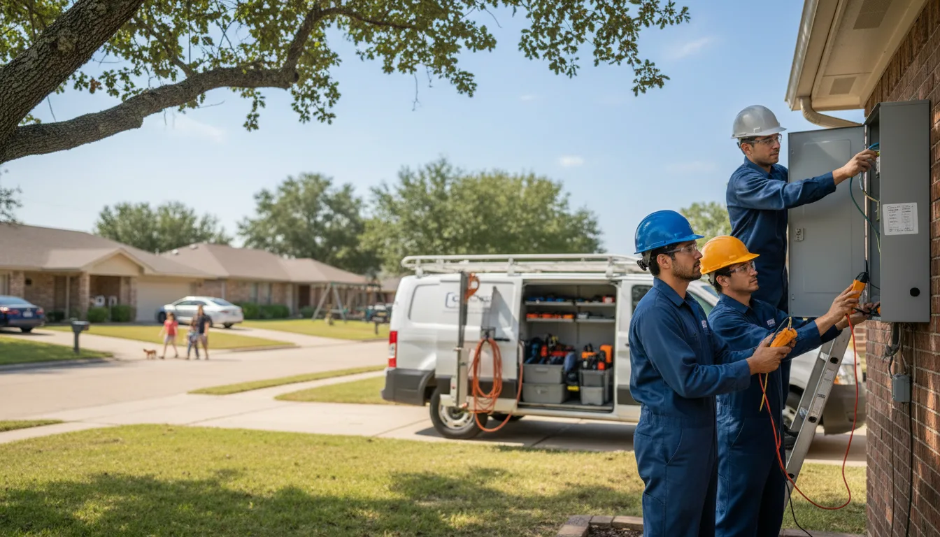 Certified electrician providing emergency electrical services in Summit, AR
